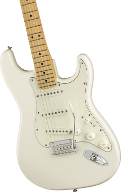Fender Player Stratocaster, juhar fogólap, Polar White színű elektromos gitár