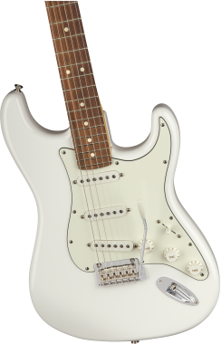 Fender Player Stratocaster, Pau Ferro fogólap, Polar White színű elektromos gitár