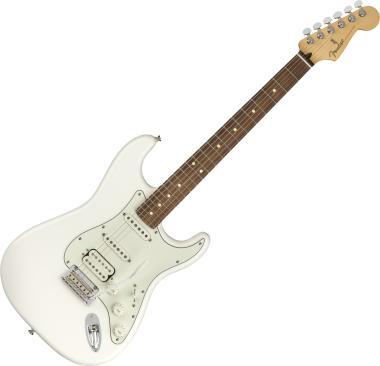 Fender Player Stratocaster HSS PF Polar White elektromos gitár