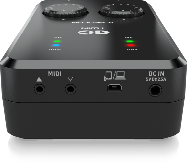 High-Definition 2-Channel Audio/MIDI Interface for Mobile Devices