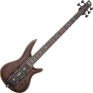 Ibanez Premium SR 5-strunná elektrická basová kytara, Dual Mocha Burst, včetně gigbagu