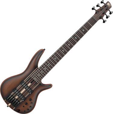 Ibanez Premium SR 6-strunná elektrická basová kytara, Dual Mocha Burst, včetně obalu