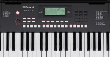 Roland E-X10 kíseretautómatikás szintetizátor, 61 billentyű, beépített hangszórók