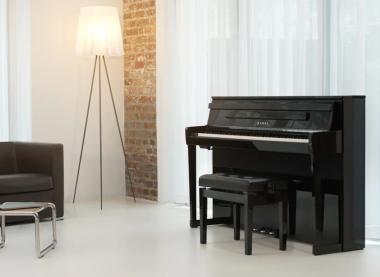 Kawai CA901EP digitális zongora, 88 billentyűs kalapácsmechanika, 256 polifónia, Bluetooth, fényes fekete