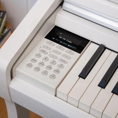 Kawai CA501W digitális zongora, 88 billentyűs kalapácsmechanika, 256 hang polifónia, Bluetooth, fehér