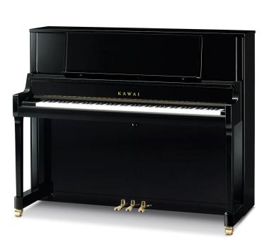 Kawai K-400 M/PEP akusztikus pianínó, 88 billentyű, 122cm magas, fényes fekete