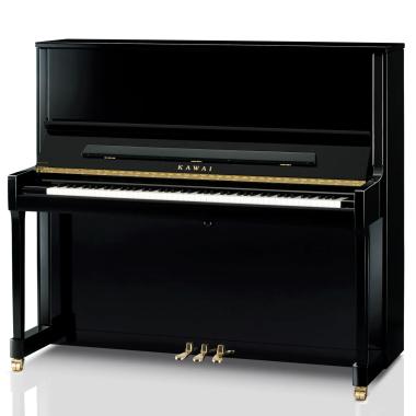 Kawai K-600AS M/PEP akusztikus pianínó, 88 billentyű, 134cm magas, True Sostenuto pedál, fényes fekete