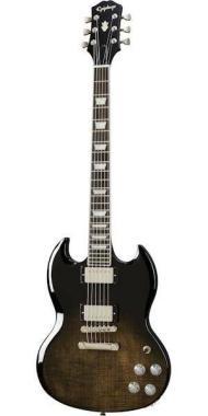 Epiphone SG modern figurás TBF Trans Black Fade elektromos gitár