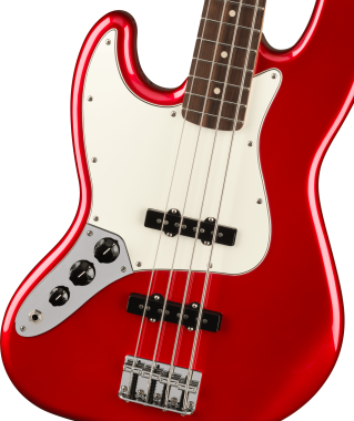 Fender Player Jazz Bass Left-Handed, Pau Ferro Fingerboard, Candy Apple Red