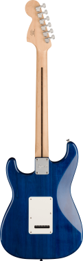 Squier FSR Affinity Series Stratocaster QMT, Laurel Fingerboard, White Pearloid Pickguard, SapphireB