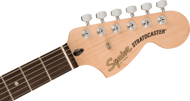 Squier FSR Affinity Series Stratocaster QMT, Laurel Fingerboard, White Pearloid Pickguard, SapphireB