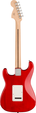 Squier FSR Affinity Series Stratocaster QMT, Laurel Fingerboard, White Pearloid Pickguard, Crimson R
