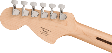 Squier FSR Affinity Series Stratocaster QMT, Laurel Fingerboard, White Pearloid Pickguard, Crimson R