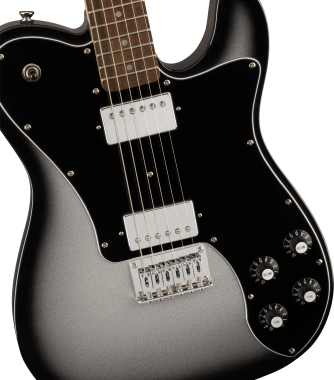 Squier FSR Affinity Series Telecaster Deluxe, Laurel Fingerboard, Black Pickguard, Silverburst