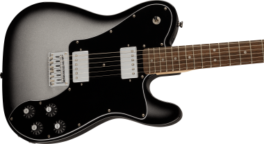 Squier FSR Affinity Series Telecaster Deluxe, Laurel Fingerboard, Black Pickguard, Silverburst
