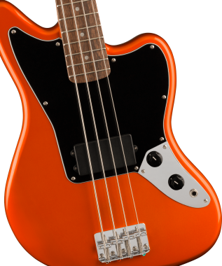 Squier FSR Affinity Series Jaguar Bass H, Laurel Fingerboard, Black Pickguard, Matching Headstock, M