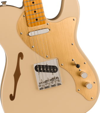 Squier FSR Classic Vibe '60s Telecaster Thinline, Maple Fingerboard, Gold Anodized Pickguard, Desert