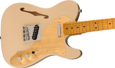 Squier FSR Classic Vibe '60s Telecaster Thinline, Maple Fingerboard, Gold Anodized Pickguard, Desert