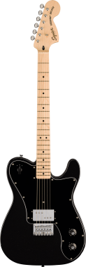 Squier Paranormal Esquire Deluxe, Maple Fingerboard, Black Pickguard, Metallic Black
