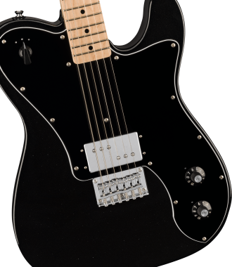 Squier Paranormal Esquire Deluxe, Maple Fingerboard, Black Pickguard, Metallic Black