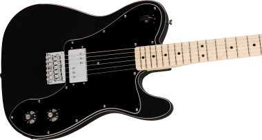 Squier Paranormal Esquire Deluxe, Maple Fingerboard, Black Pickguard, Metallic Black