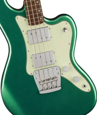 Squier Paranormal Rascal Bass HH, Laurel Fingerboard, Mint Pickguard, Sherwood Green