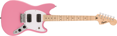 Squier Sonic Mustang HH MN Flash Pink elektromos gitár