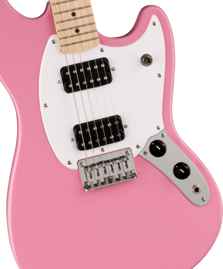 Squier Sonic Mustang HH MN Flash Pink elektromos gitár