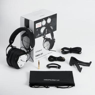 Roland VMH-D1 V-Drums fejhallgató, V-Moda tervezés, 50mm-es driverek