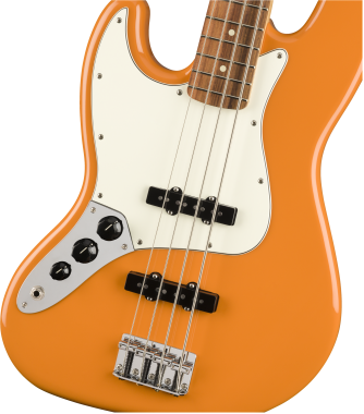 Fender Player Jazz Bass Left-Handed, Pau Ferro Fingerboard, Capri Orange