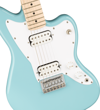 Squier Mini Jazzmaster HH, Maple Fingerboard, Daphne Blue