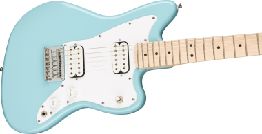 Squier Mini Jazzmaster HH, Maple Fingerboard, Daphne Blue