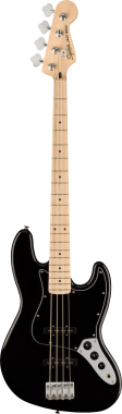 Squier Affinity Series Jazz Bass, Maple Fingerboard, Black Pickguard, Black