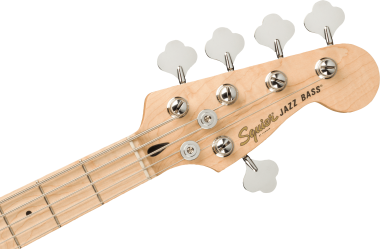 Squier Affinity Series Jazz Bass V, Maple Fingerboard, White Pickguard, Olympic White