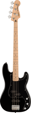 Squier Affinity Series Precision Bass PJ Pack, Maple Fingerboard, Black, Gig Bag, Rumble 15 - 230V E