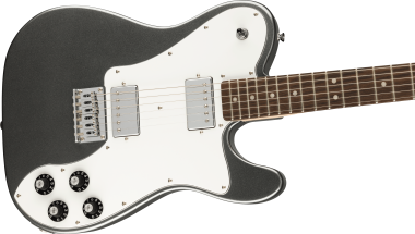 Squier Affinity Series Telecaster Deluxe, Laurel Fingerboard, White Pickguard, Charcoal Frost Metall