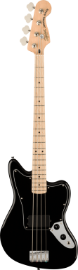 Squier Affinity Series Jaguar Bass H, Maple Fingerboard, Black Pickguard, Black