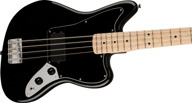 Squier Affinity Series Jaguar Bass H, Maple Fingerboard, Black Pickguard, Black