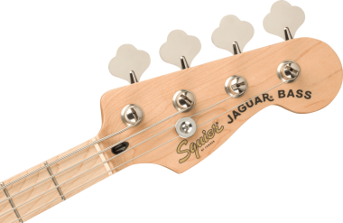 Squier Affinity Series Jaguar Bass H, Maple Fingerboard, Black Pickguard, Black