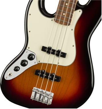 Fender Player Jazz Bass Left-Handed, Pau Ferro Fingerboard, 3-Color Sunburst
