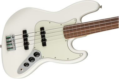 Fender Player Jazz Bass Fretless, Pau Ferro Fingerboard, Polar White