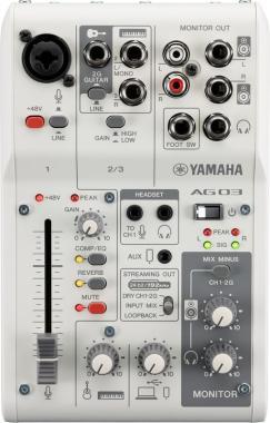 Yamaha AG03MK2 keverő (fehér)