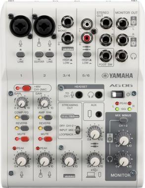 Yamaha AG06MK2 keverő (fehér)
