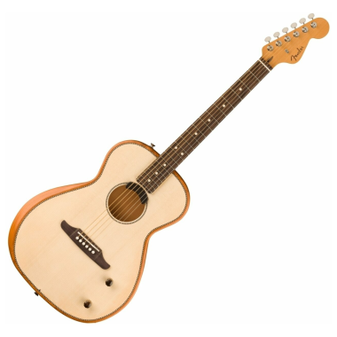 Fender Parlor elektroakustická kytara, růžové dřevo, přírodní
