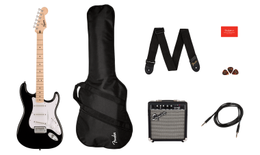 Squier Squier Sonic® Stratocaster® Pack, Maple Fingerboard elektromos gitár szett