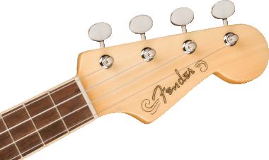 Fender Fullerton Strat® Uke, Walnut Fingerboard, White Pickguard Candy Apple Red ukulele