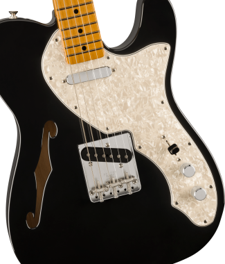 Fender Vintera® II \'60s Telecaster® Thinline, Black elektromos gitár