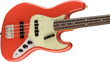 Fender Vintera® II \'60s Jazz Bass®, Fiesta Red elektromos gitár