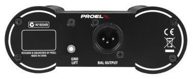 PROEL DIRECT100P DI-Box passzív mono, fekete, fém