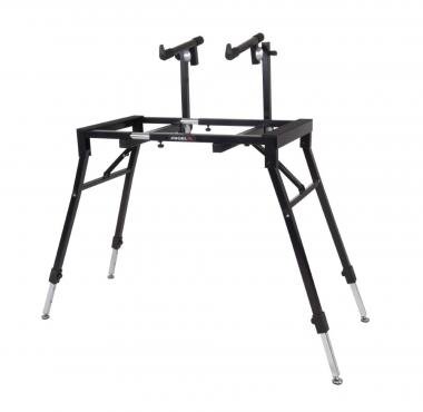 PROEL EL260 Keyboard állvány kétszintes 76-88 billentyűs hangszerekhez fekete, max: 120 kg